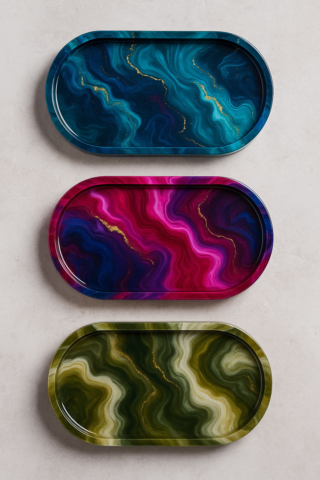 Oval Trinket Tray (small, medium, and large)